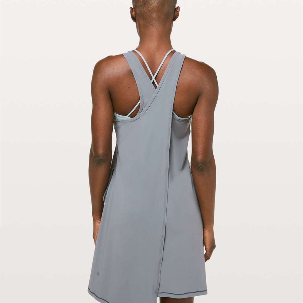 Nwt Lululemon Early Morning Dress Steam Blue Size 6